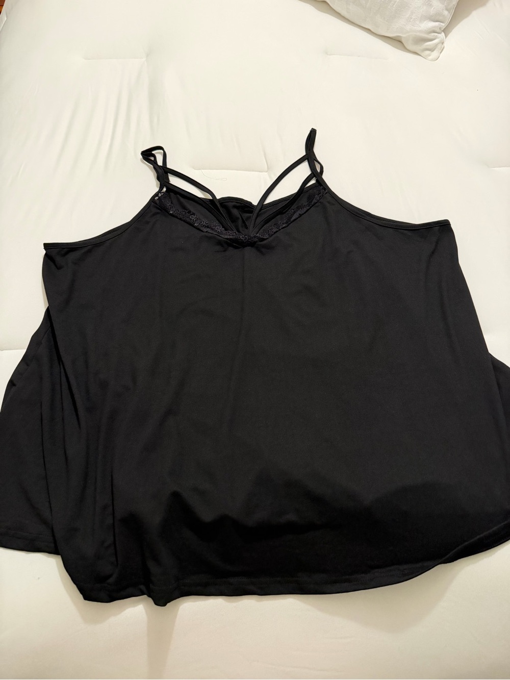 Women's Black Strappy Cami Tank Top